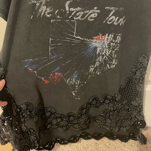 Free People The Stone Texas Graphic Tee Gray Small - Picture 5 of 8